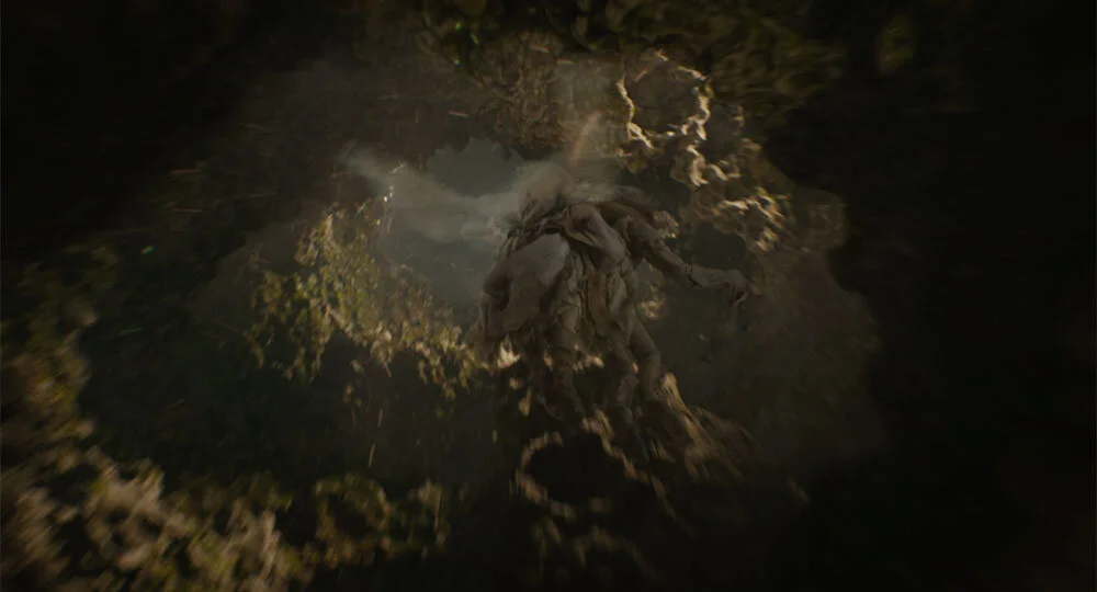  Extensive camera work was done in comp to help the more static puppets feel like they were really flying and falling through the caves.  