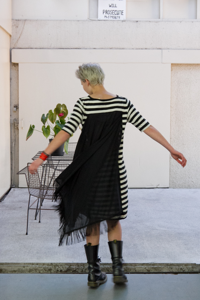 Otsu Spring Haze Dress in Stripe