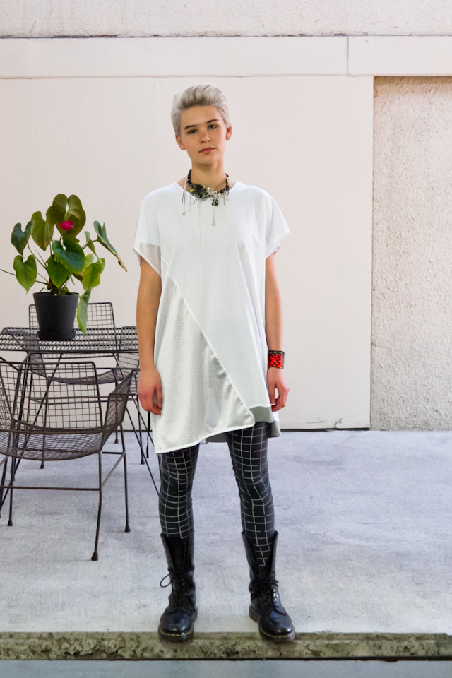 Kowtow leggings Top by Strange Love Necklace Collab between Company of Strangers and Underground Sundae