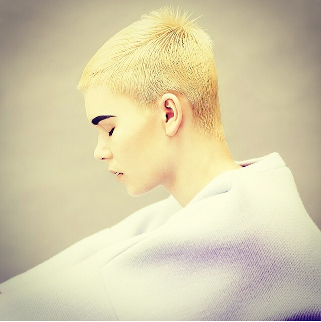 a shoot by Marissa Findlay for Jason Chong Li from Stephen Marr wearing Thistle Brown Jumper. Make up by Kiekie Stanners for M.A.C.