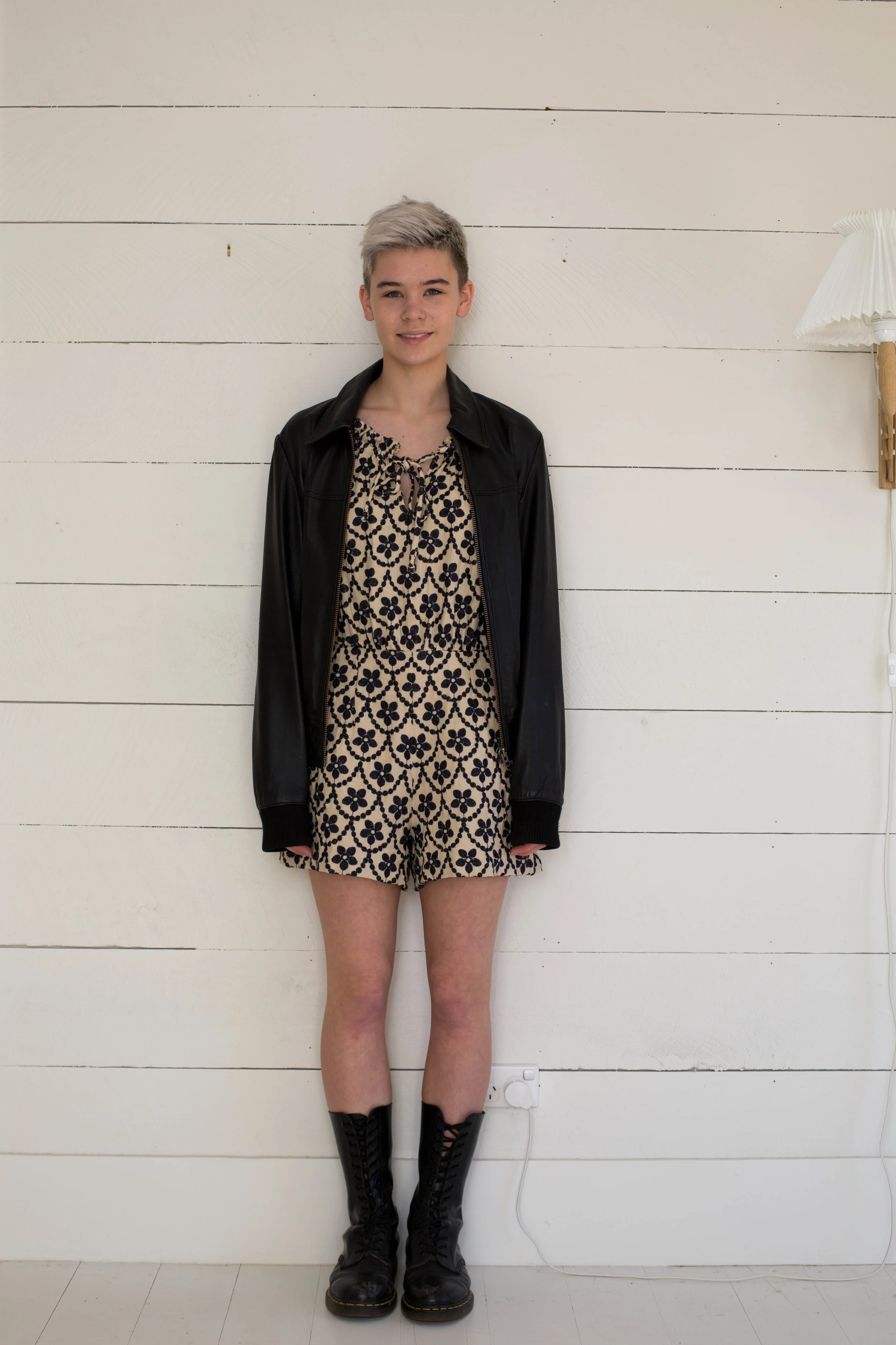 Ramona Playsuit with leather jacket from Topshop Mens 
