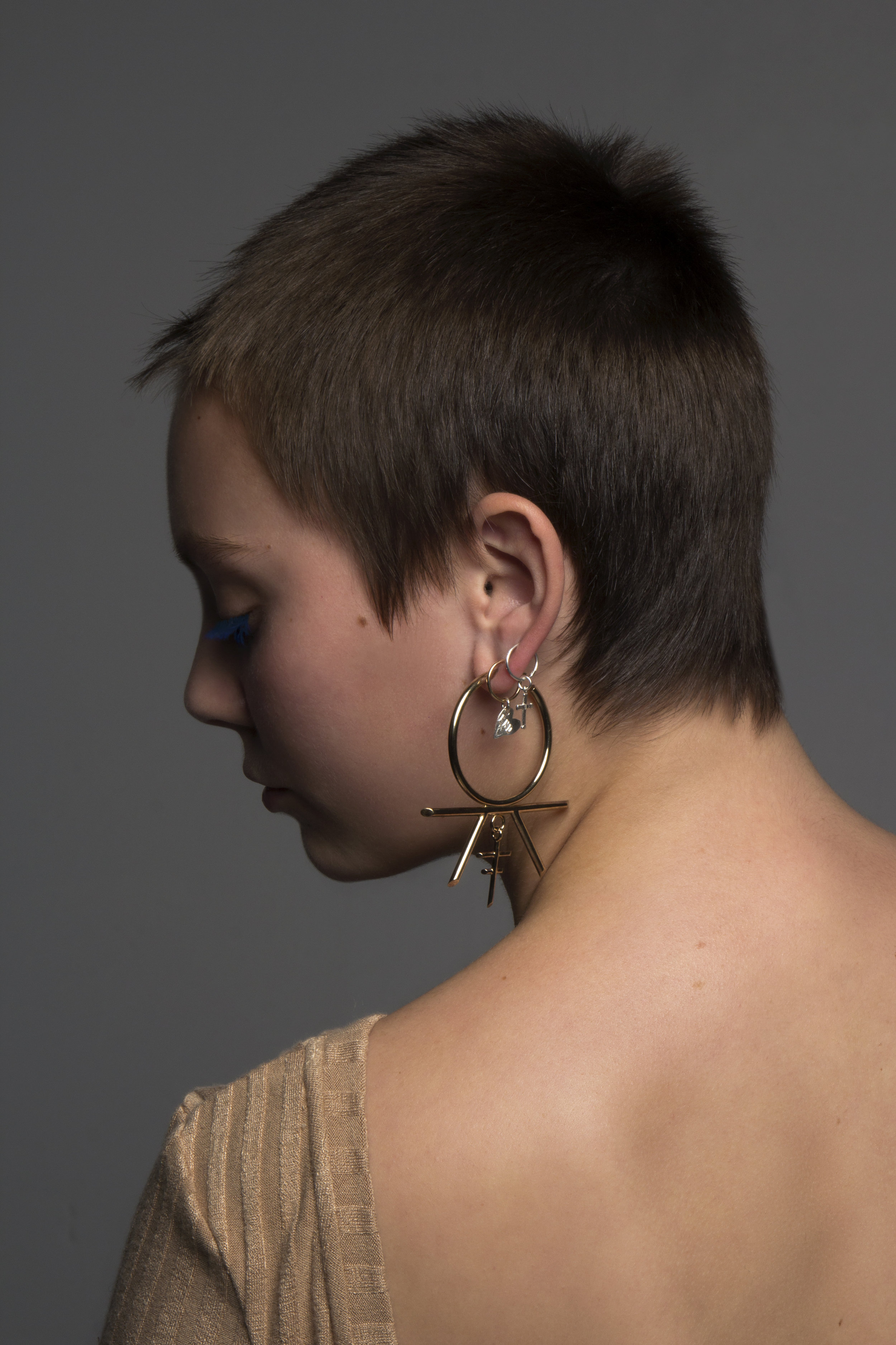 Large Meadowlark Earring , paired with Underground Sundae Sleepers