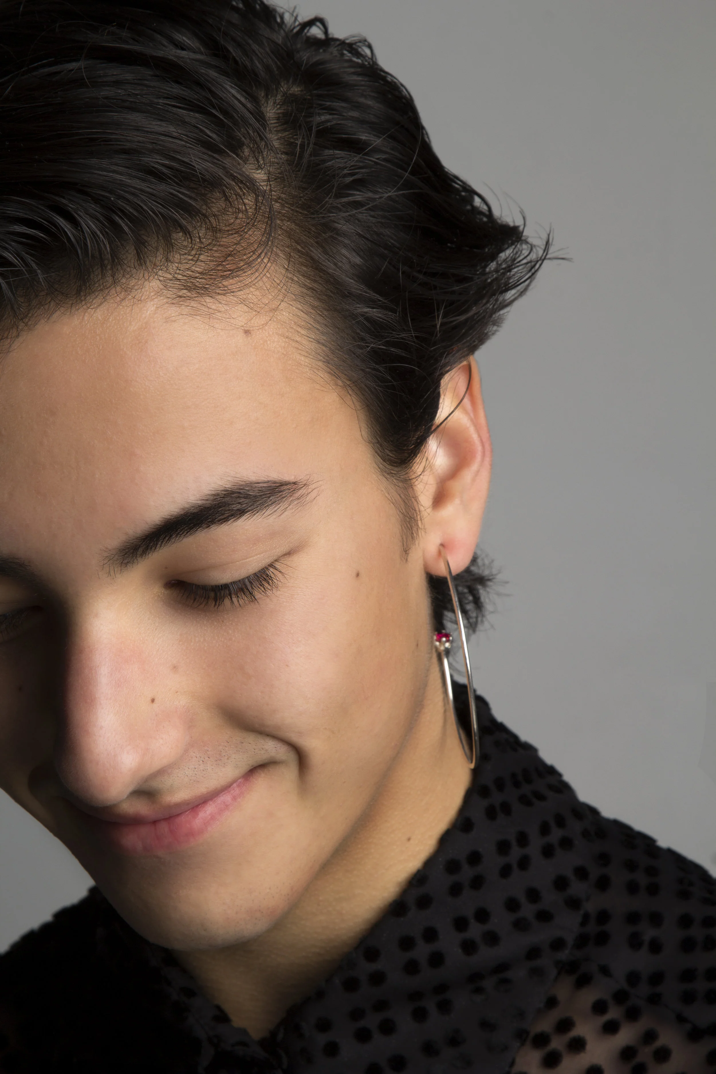 Maaike Kinetic Shirt &nbsp;With  Underground Sundae LOBSTER HOOPS