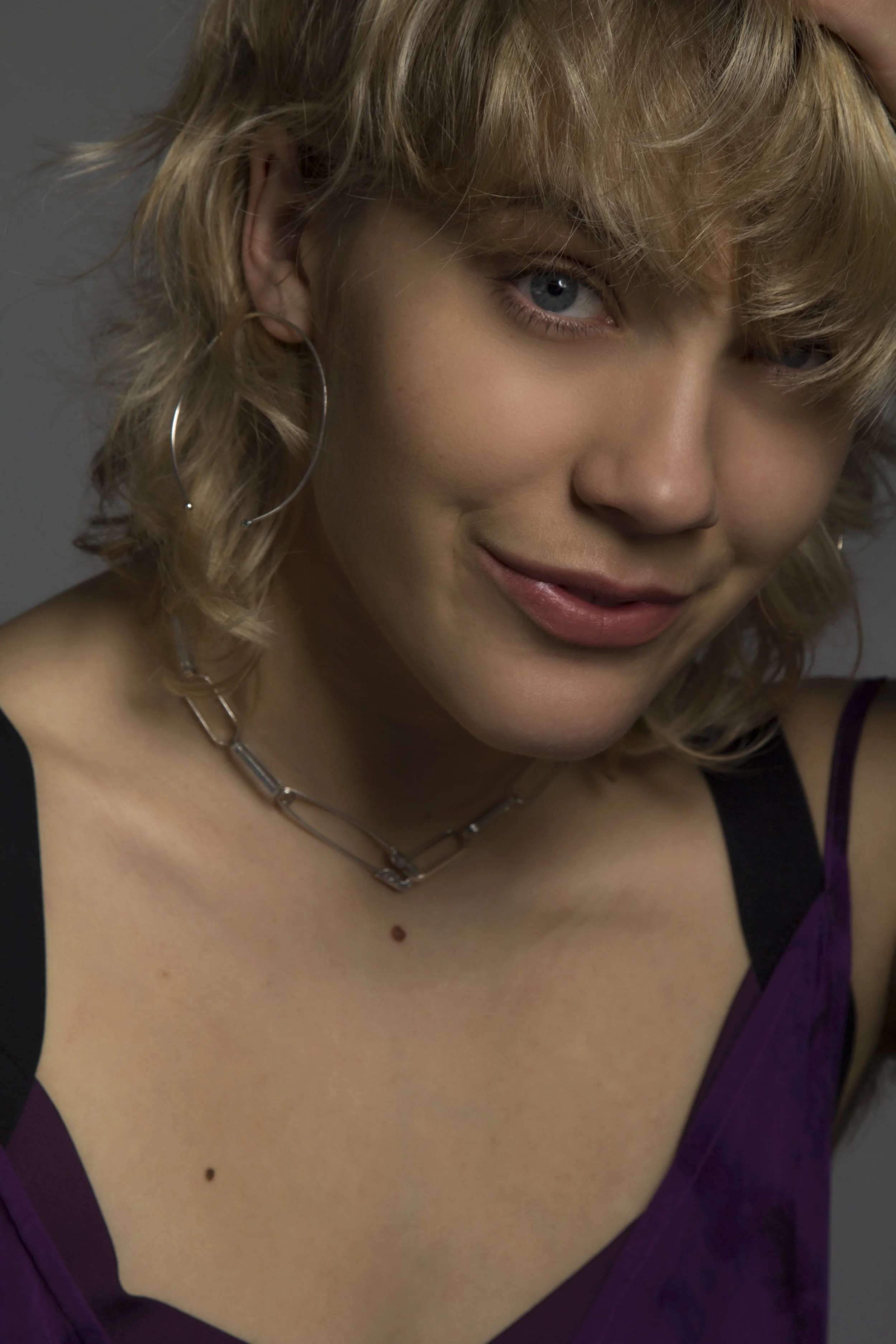 Jimmy D Dress Pineal Eye  and  VPL Purple Neo Insertion Bra &nbsp;with  Underground Sundae Pincer Hoops  &amp;  Clamp Choker