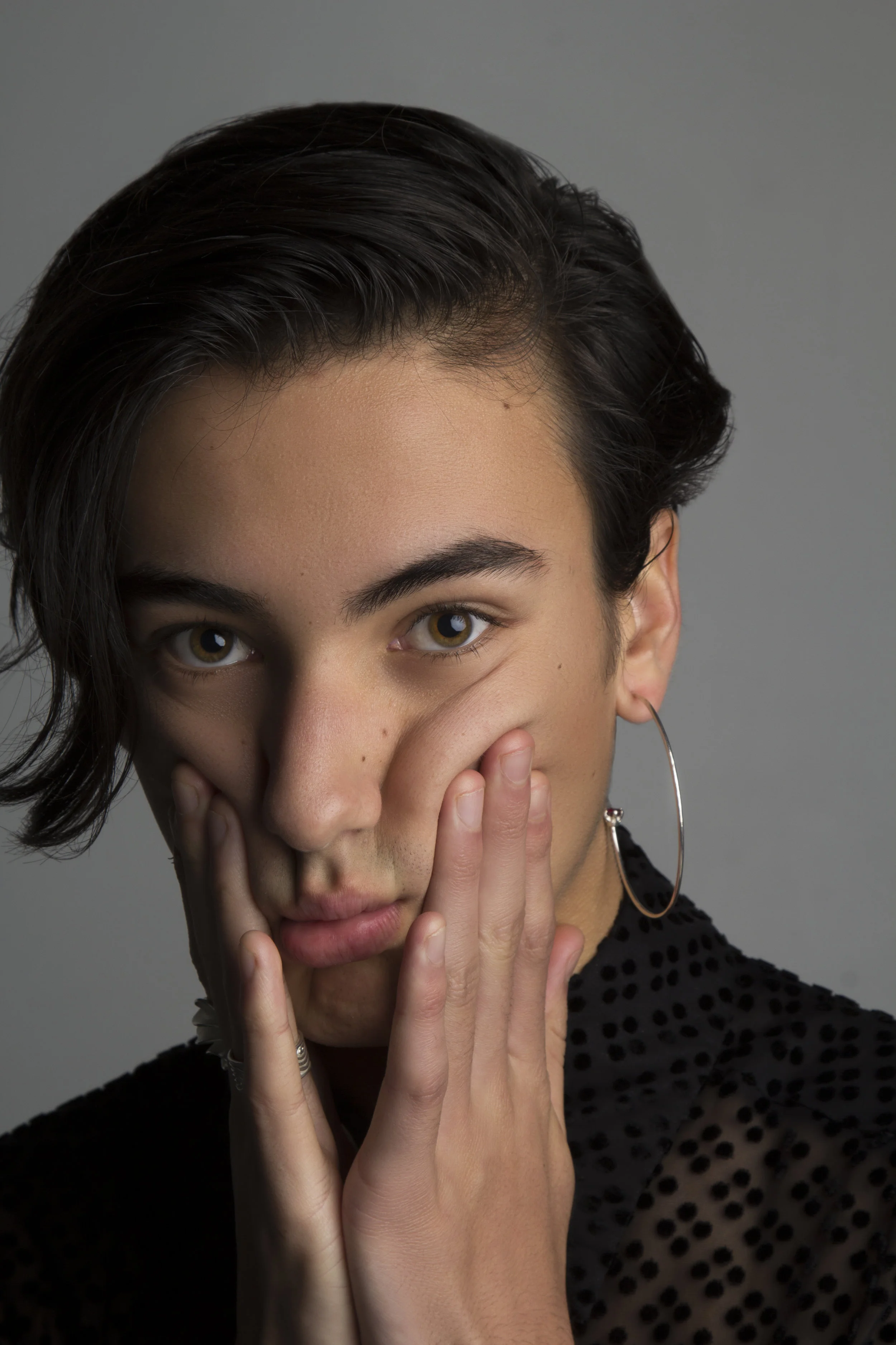 Maaike Kinetic Shirt &nbsp;With  Underground Sundae LOBSTER HOOPS