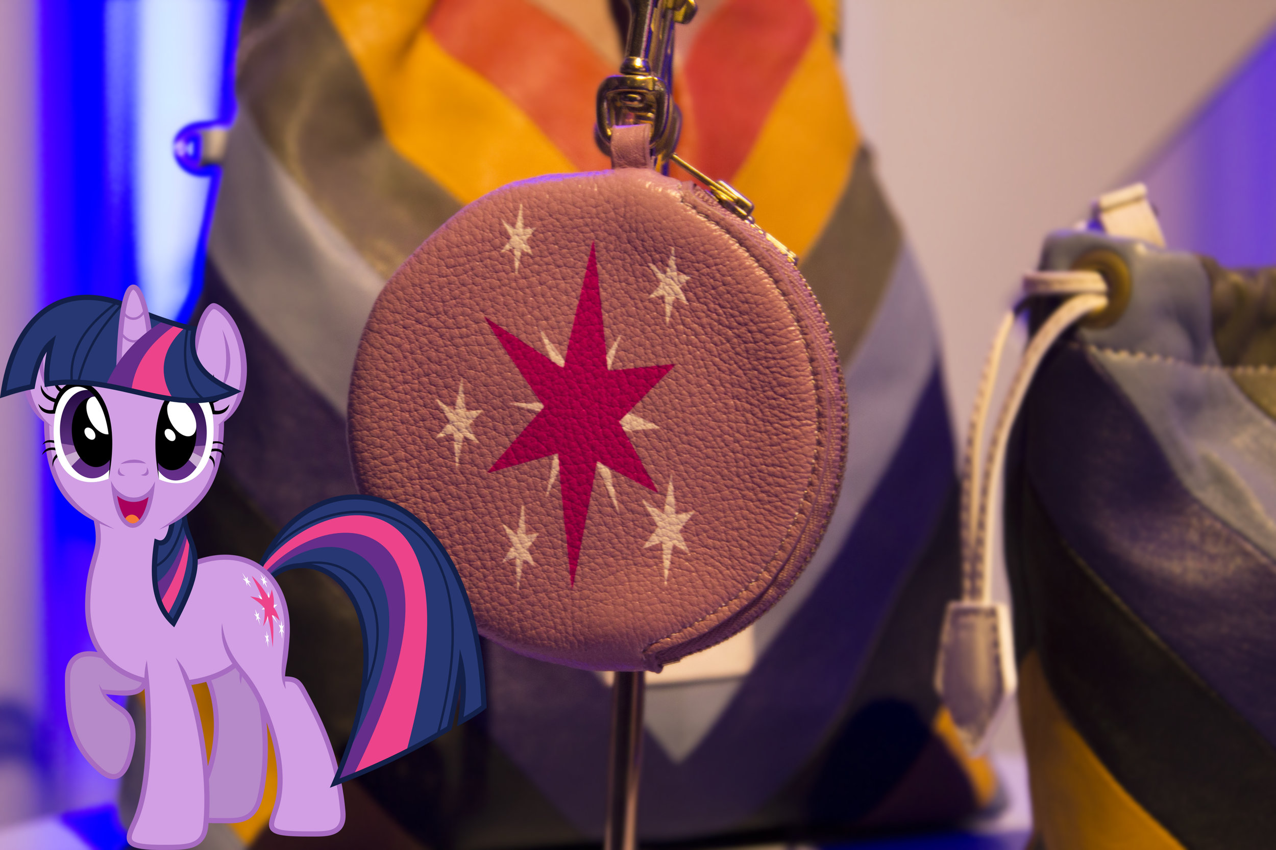 A Twilight Sparkle Pony Pom Pom Purse