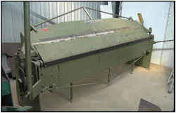 The loose sleeve folder is used for folding boxes, floor pans and other general folding on panel work.