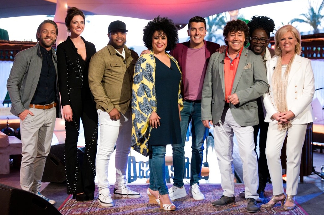 BESTE ZANGERS 2017: TOMMIE CHRISTIAAN, MAAN, BRACE, TANIA KROSS, JAN SMIT (PRESENTATOR), DENNIE CHRISTIAN, KENNY B, ANITA MEYER
