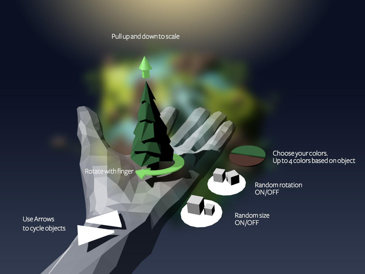 I tried controls on the hands at the start, but not the right ones. I wanted the user to flip their palm up to allow contextual fine tuning of whatever tool was selected for that hand. Unfortunately, the hand tracking technology just isn't there for…