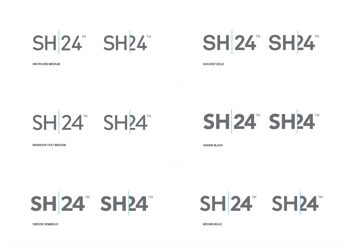 Some early considerations for a logo font