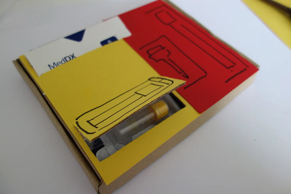 Experiments with the test kit box