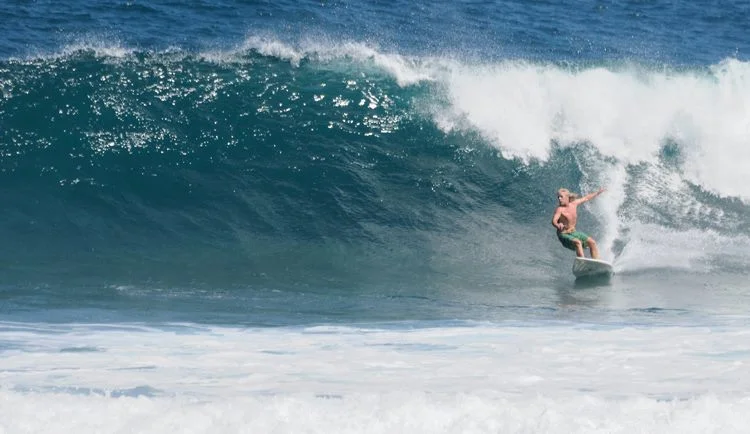 The founder of Beaufort Paddle doing his thing on the North Shore of Kauai.
