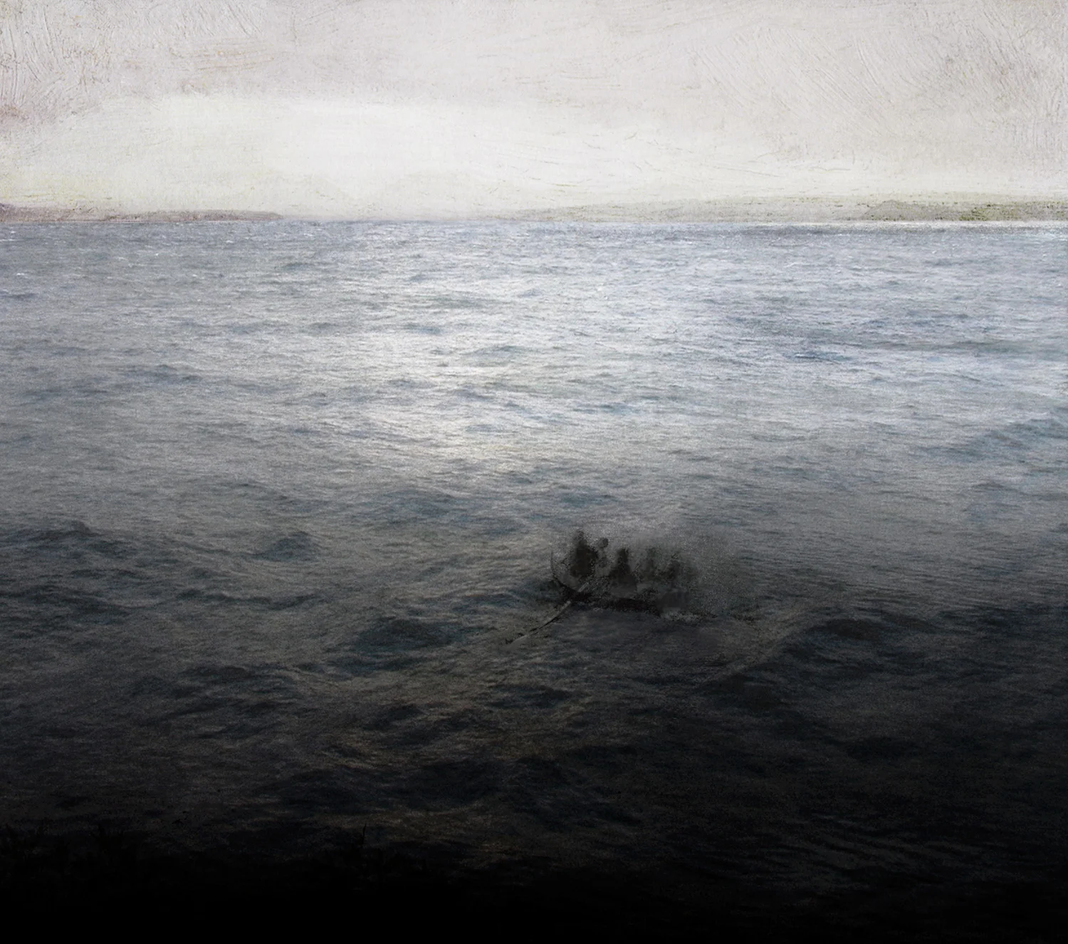 Crossing Over 2011 digital montage realized as archival pigment print 21" x 24"