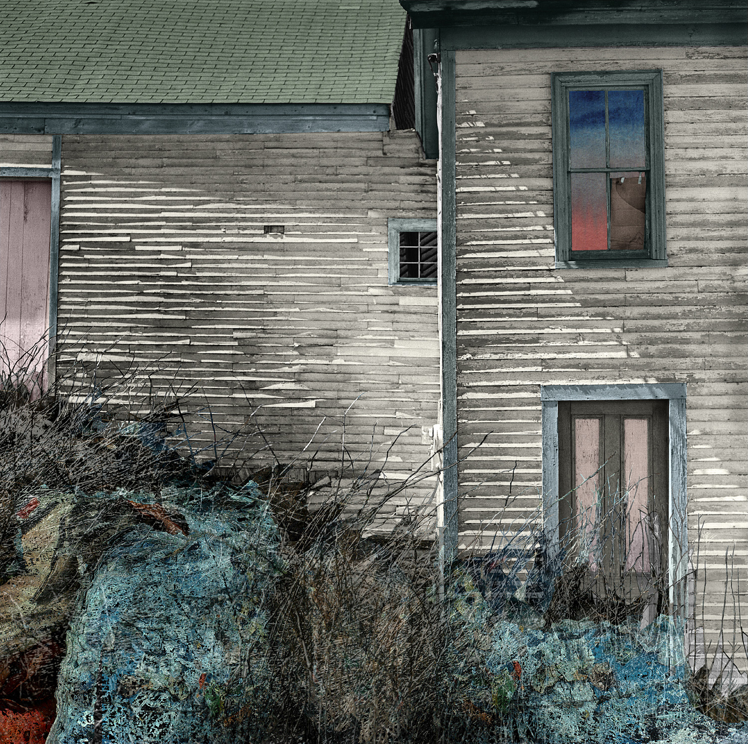 First of Spring 2011 digital montage realized as archival pigment print 20" x 20"