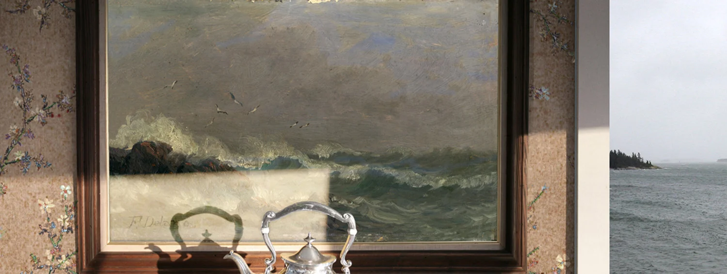 Lee Shore 2011 digital montage realized as archival pigment print 20" x 53"
