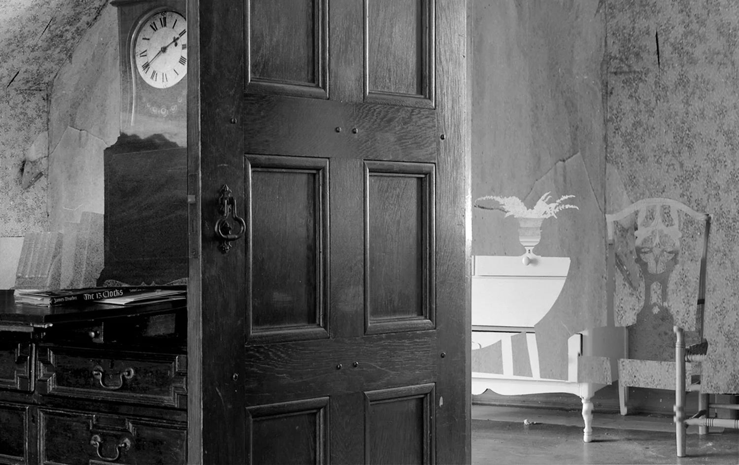 13 Clocks 2007 digital montage realized as archival pigment print 20" x 32"