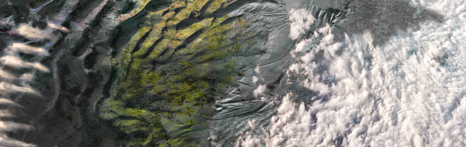 Scholar Stone 2016 digital montage realized as archival pigment print 15" x 47"
