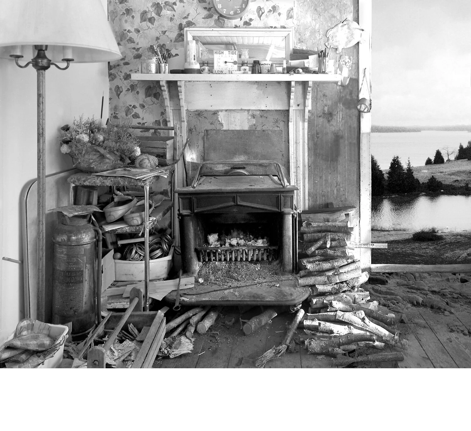 Newt's 2005 digital montage realized as archival pigment print 20" x 25"