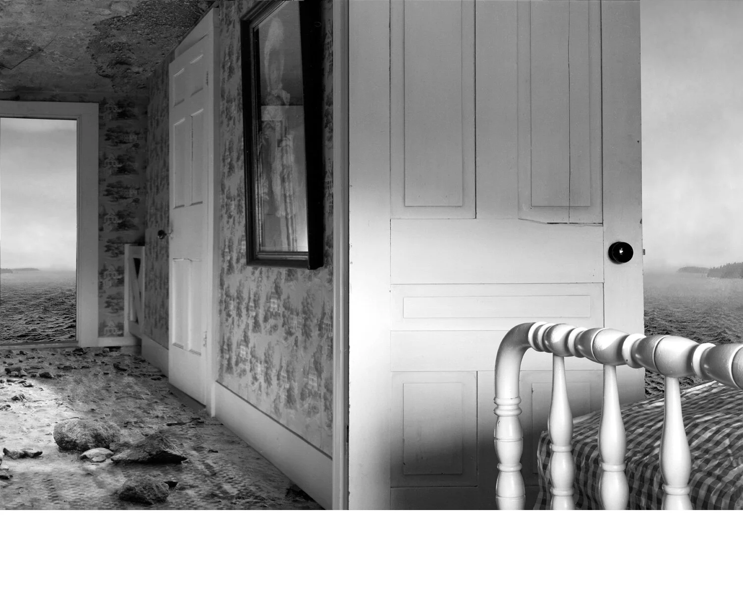 Far Shore 2005 digital montage realized as archival pigment print 20" x 29"