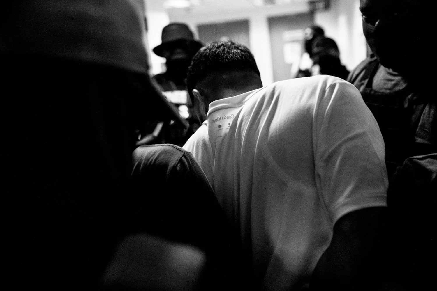  2:11 PM: Federal agents detain the father observed at 8:57 AM following his immigration hearing in the Jacob K Javits Federal Building in New York on 16 July 2025. He had arrived for his hearing with his family, but they were not allowed in the cour