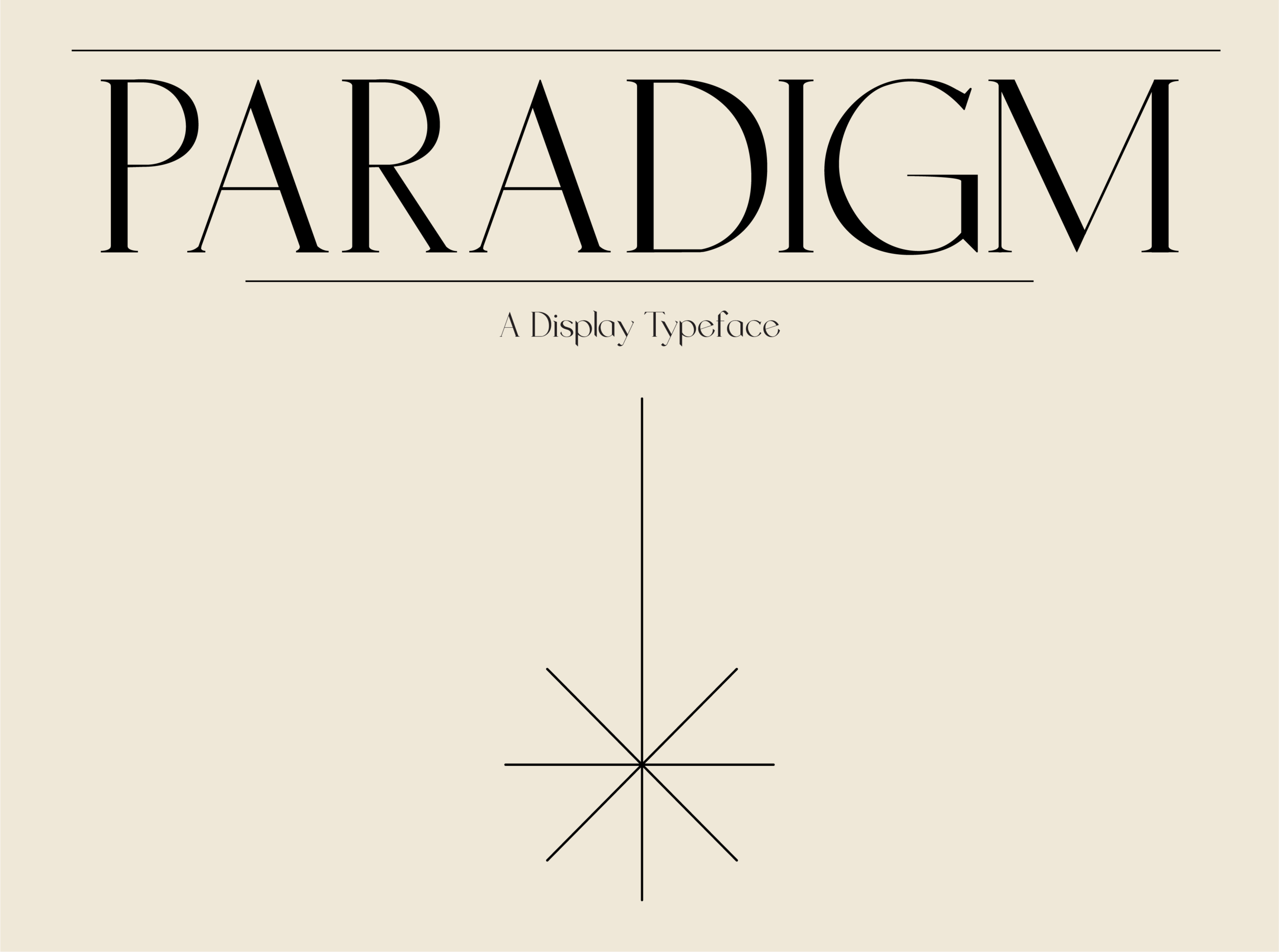 Paradigm Typeface Jake Rinn