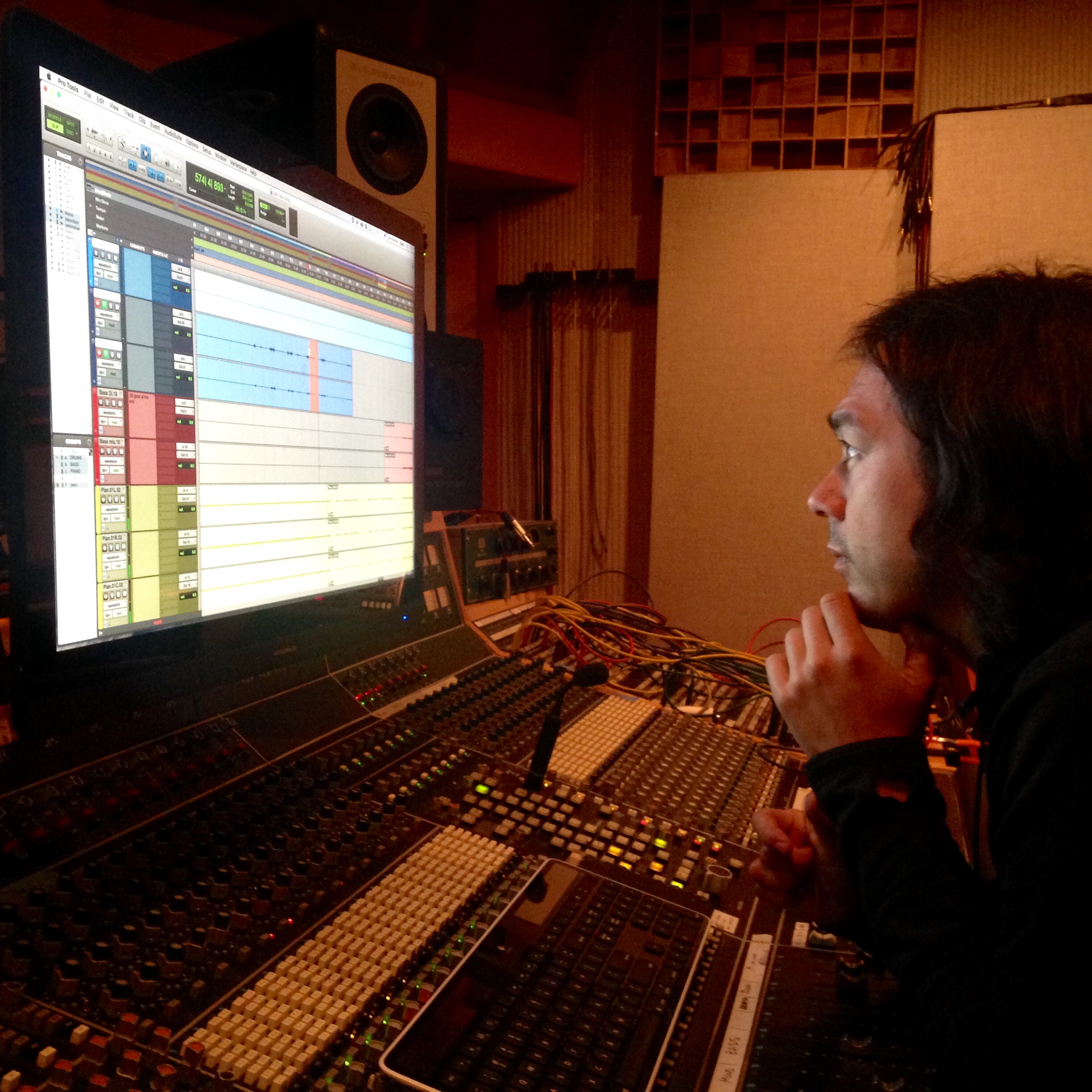 My new favorite person, engineer Jay Pellicci. So present with such joy, mastery of knobs and sound, and ears to trust.