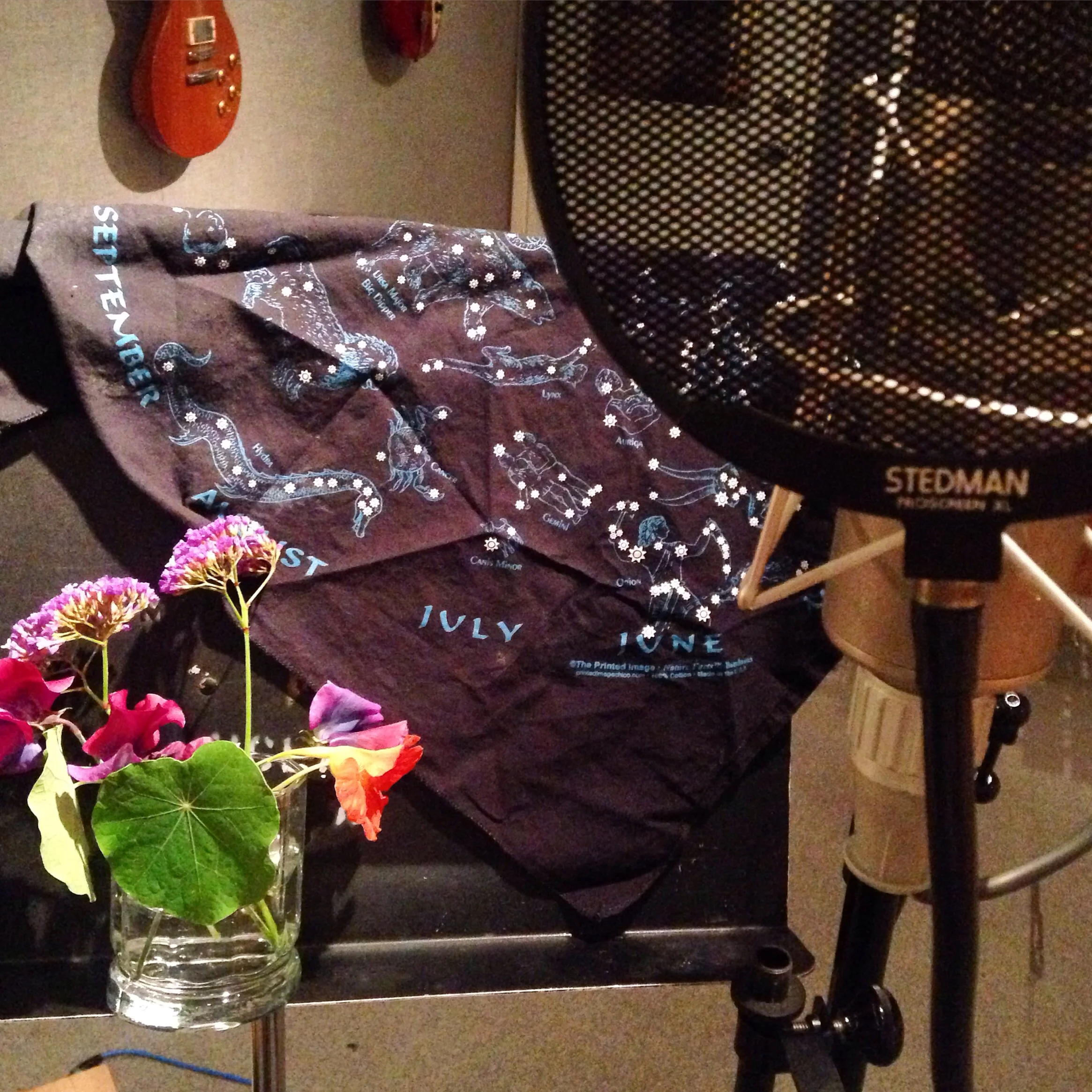 Every vocal booth should have flowers and the cosmos. I like having lots of beauty with me when I'm doing such new, vulnerable territory!