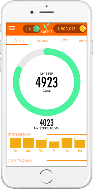 CARROT's Activity Screen