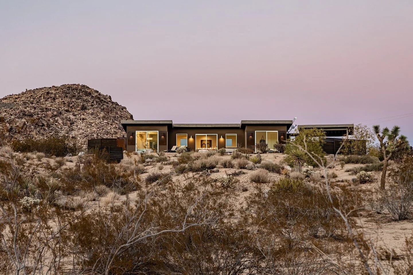 Away from it all. Shelter: Two features two bedrooms with a hot tub, cowboy tub, fire pit and open floor plan all just a mile from the entrance to the national park but on its own private perch with ultimate privacy.