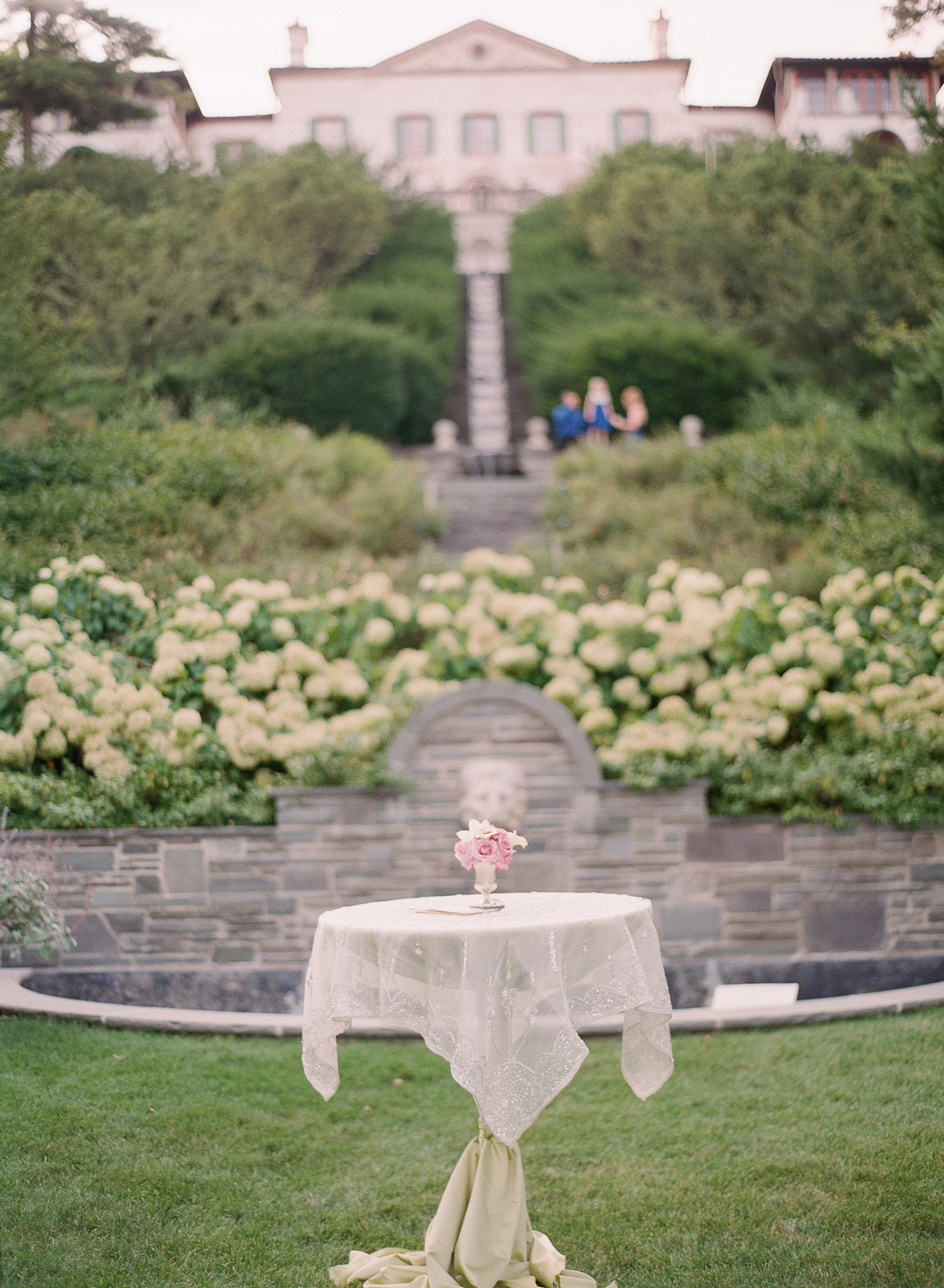 bride and groom pose at their Destination Italian Wedding at the Villa Terrace, a favorite Italian Wedding venue of Destination wedding photographer Lexia Frank, who is a film photographer for luxury weddings