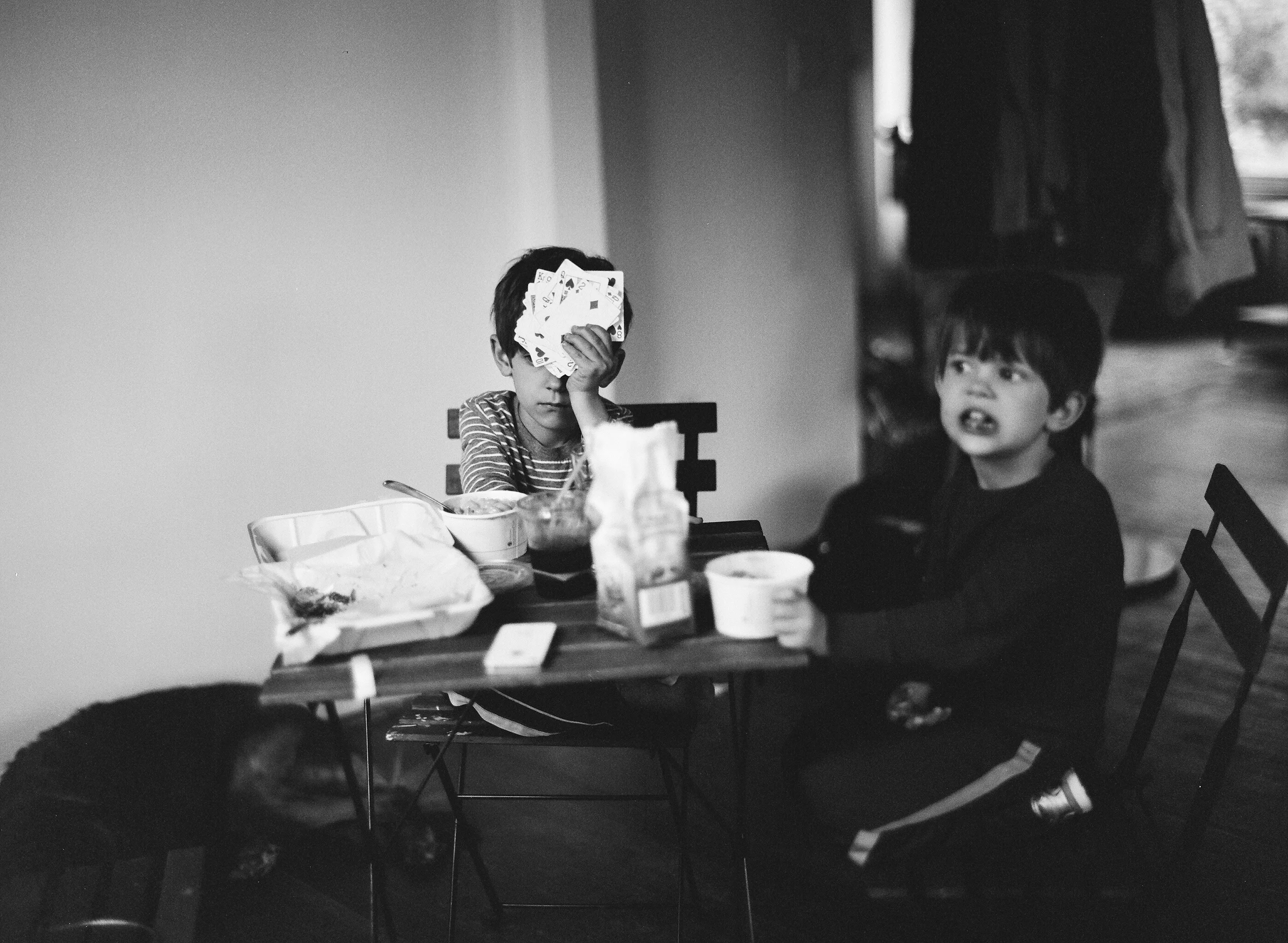 Portland Oregon Film Photographer, Lexia Frank, photographs a documentary family session in portland oregon on black and white film 
