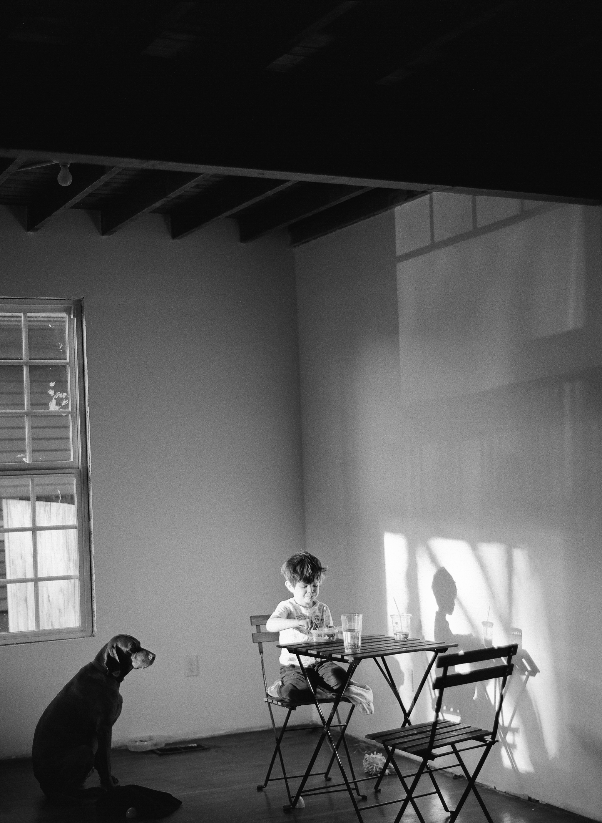 Portland Oregon Film Photographer, Lexia Frank, photographs a documentary family session in portland oregon on black and white film 