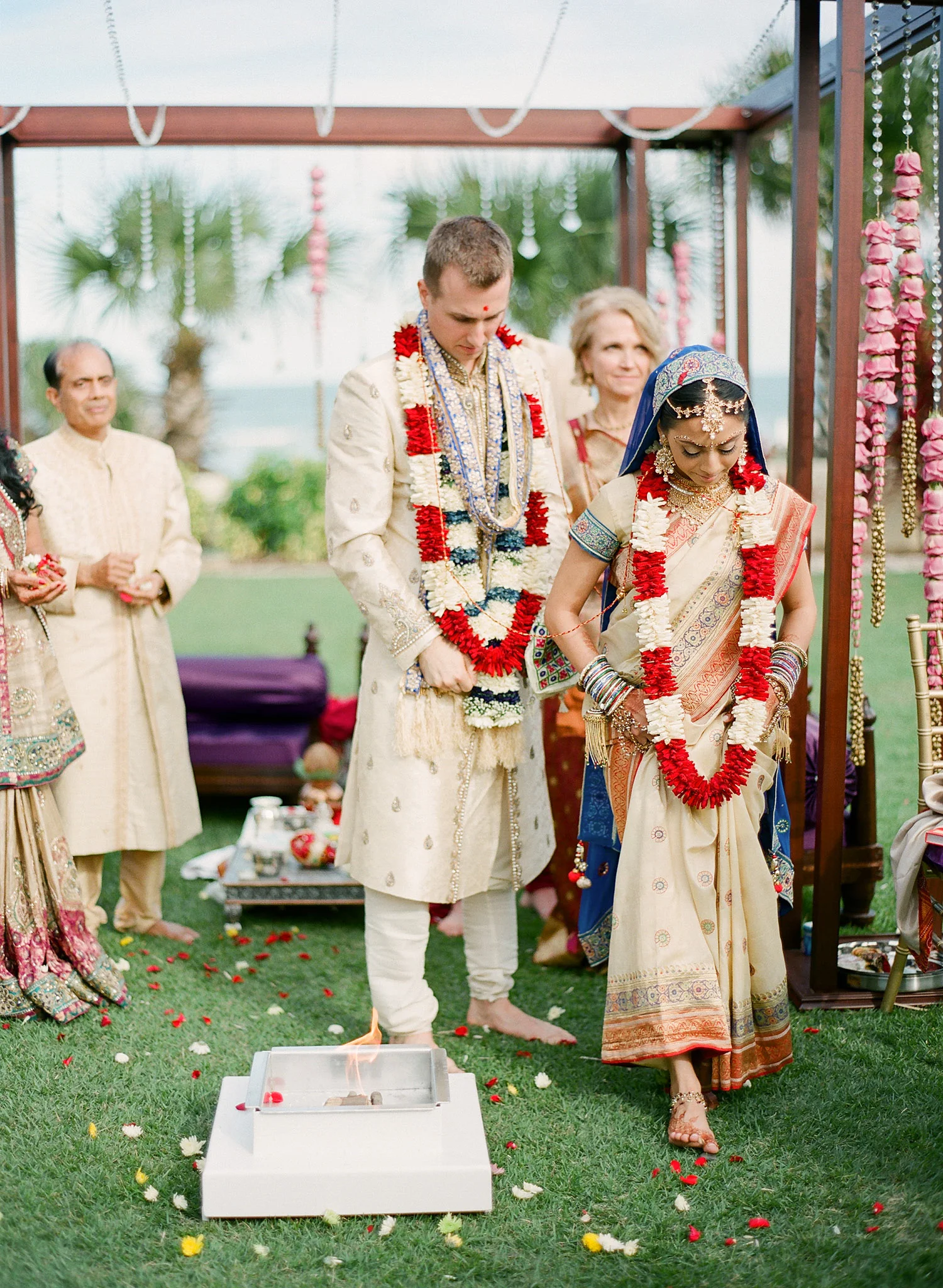 Indian Wedding in Florida photographed by Destination Wedding Photographer, LExia Frank - a top indian wedding photographer - who shoots film for luxury indian weddings preferring the soft skin tones and vibrant colors for indian weddings in india and worldwide