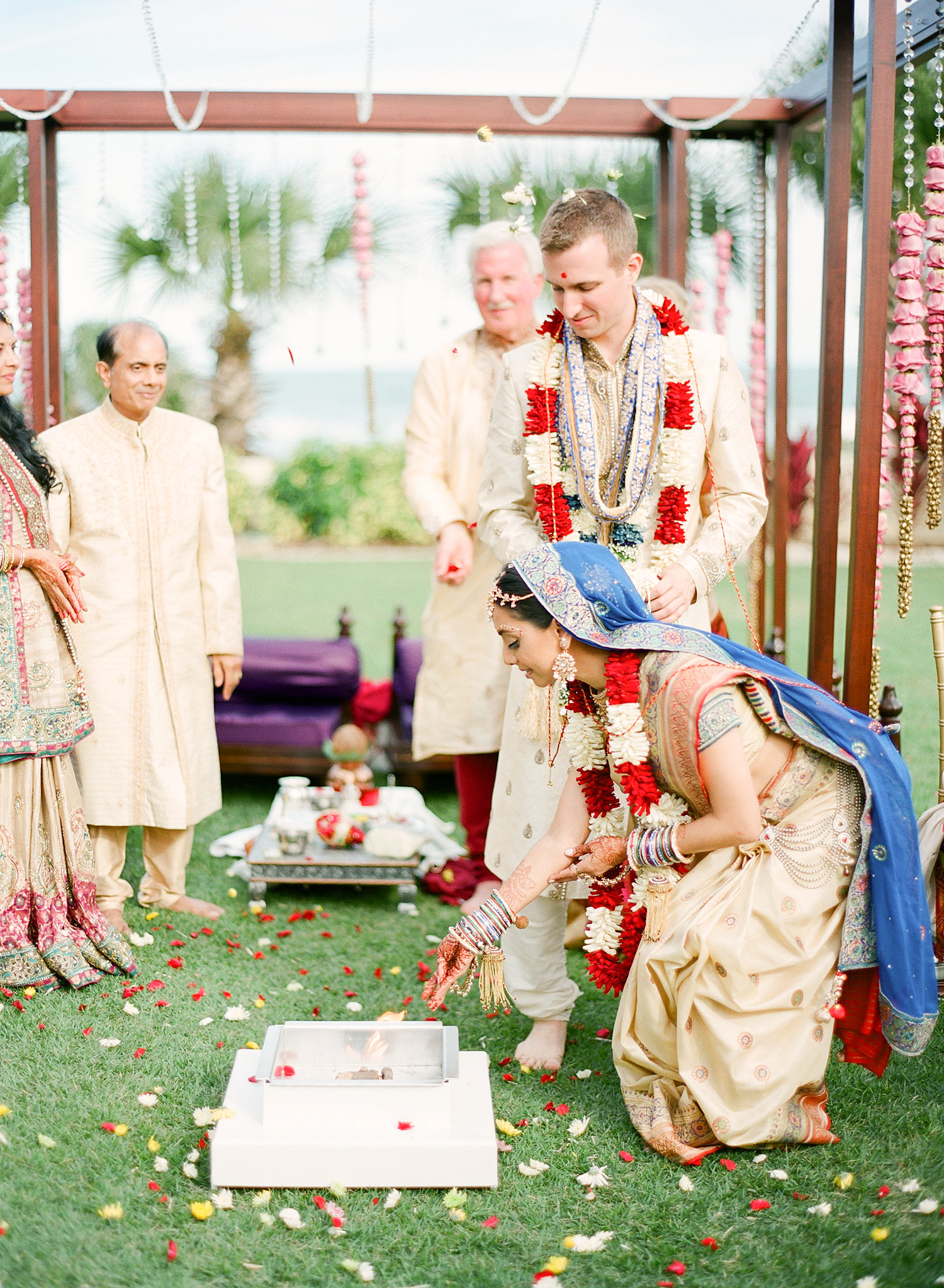 Indian Wedding in Florida photographed by Destination Wedding Photographer, LExia Frank - a top indian wedding photographer - who shoots film for luxury indian weddings preferring the soft skin tones and vibrant colors for indian weddings in india and worldwide