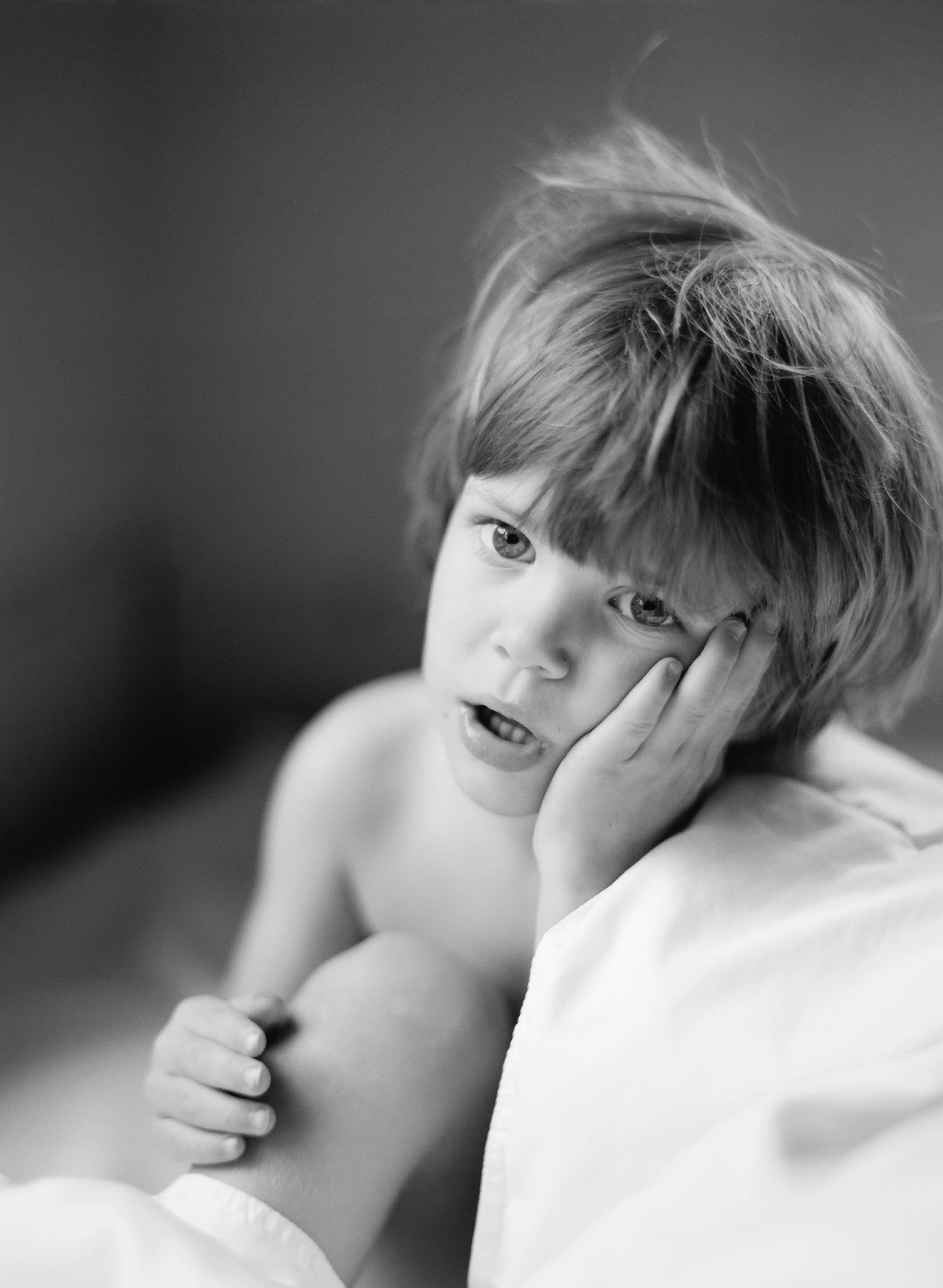 bored little boy photographed on film by Portland Family Lifestyle Photographer - Lexia Frank - a film photographer in portland oregon