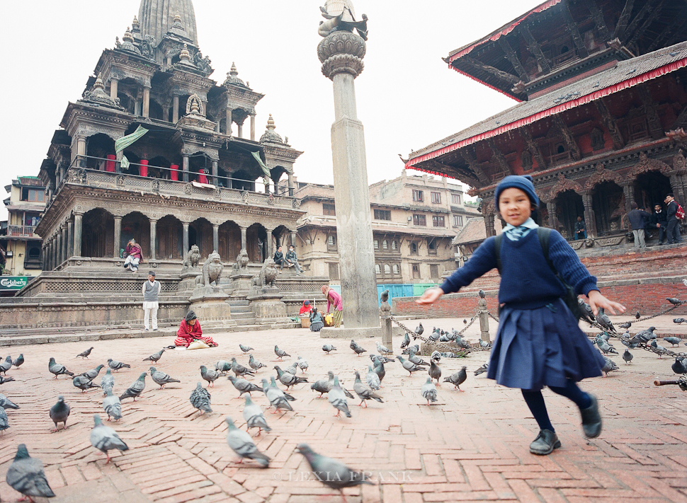 Lexia Frank is a destination wedding photographer and film photographer. As a travel photographer, she visited Nepal in 2015 and photographed these film images of nepalese street life. www.lexiafrank.com Nepal Photography, photography of nepal, nepal stock photography, nepalese children, film photography, contax 645, zeiss lens