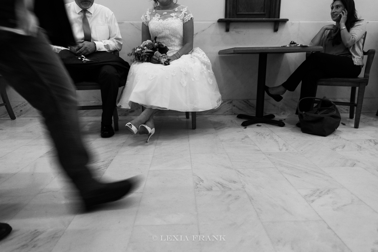 Destination wedding photographer Lexia Frank - a portland oregon fine art film photographer - photographs this san francisco city hall wedding in san francisco in black and white film www.lexiafrank.com