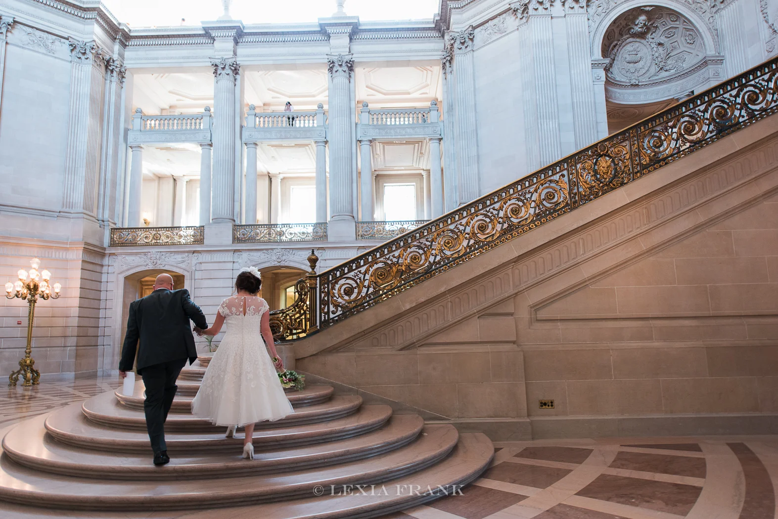 Destination wedding photographer Lexia Frank - a portland oregon fine art film photographer - photographs this san francisco city hall wedding in san francisco in film www.lexiafrank.com