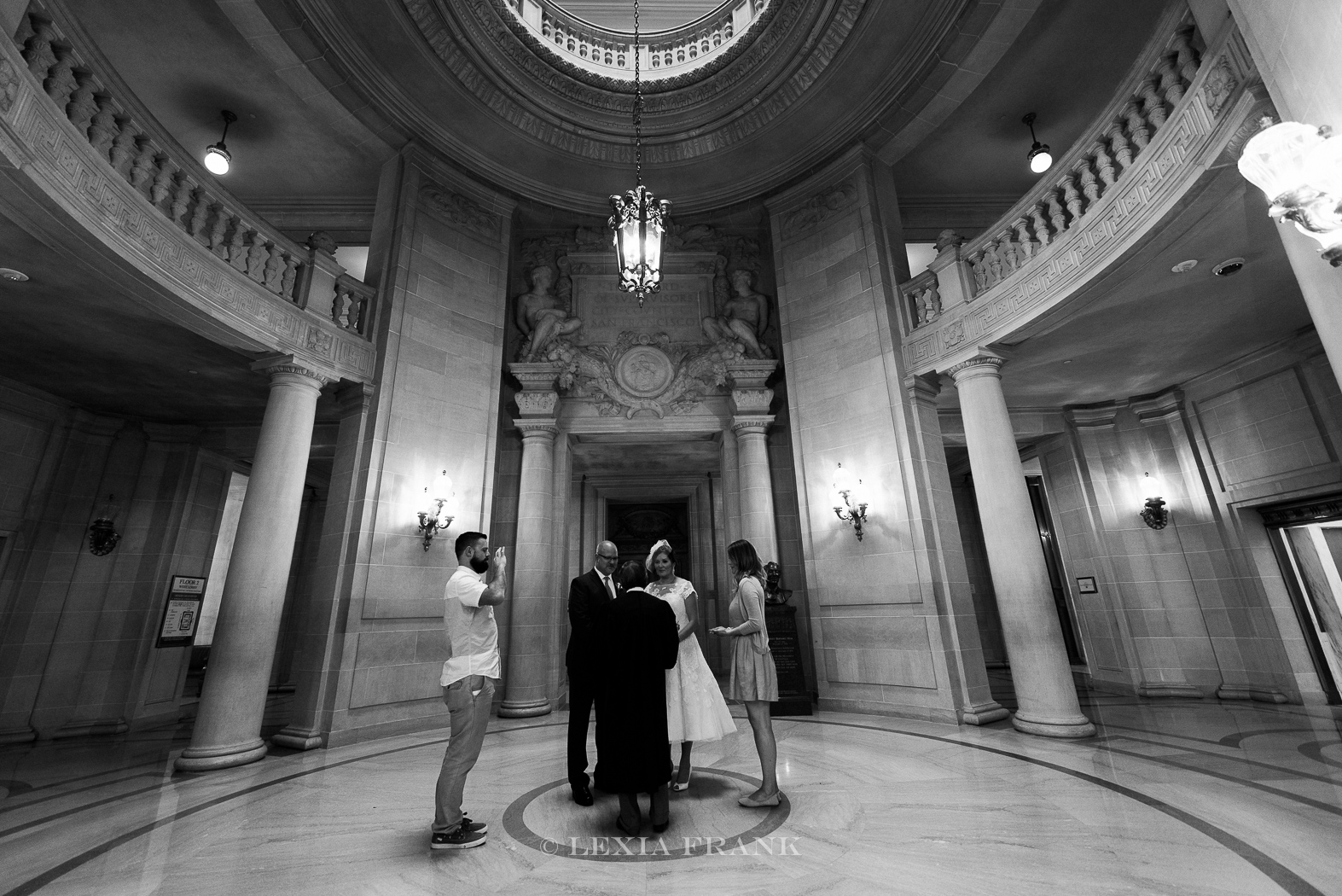 Destination wedding photographer Lexia Frank - a portland oregon fine art film photographer - photographs this san francisco city hall wedding in san francisco in film www.lexiafrank.com