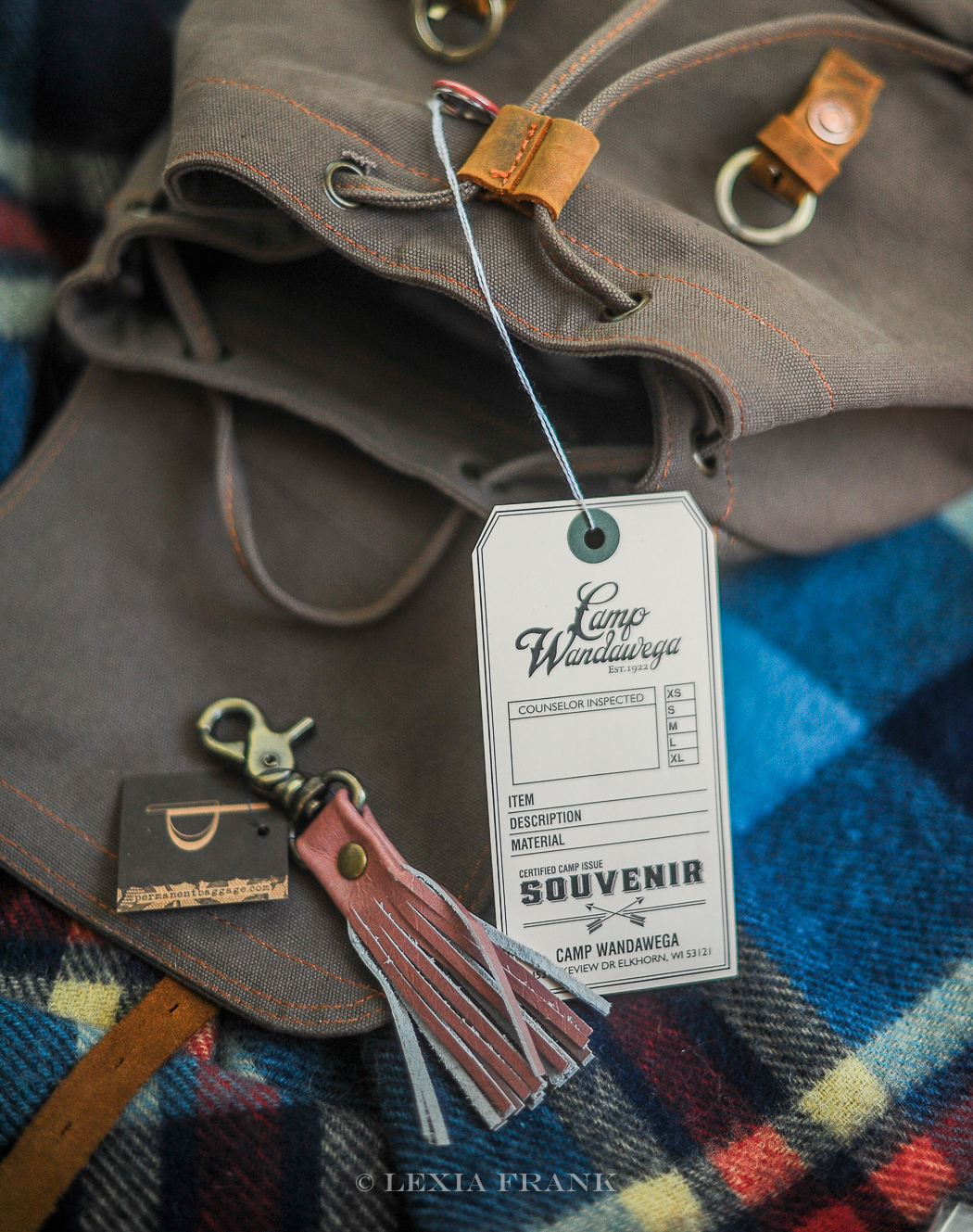 Destination Wedding Photographer Lexia Frank - a portland oregon fine art film photographer- photographed this wedding at camp wandawega in wisconsin for Camp Wedding by Cherry Blossom Events www.lexiafrank.com rucksack Image EDIT REMOVE