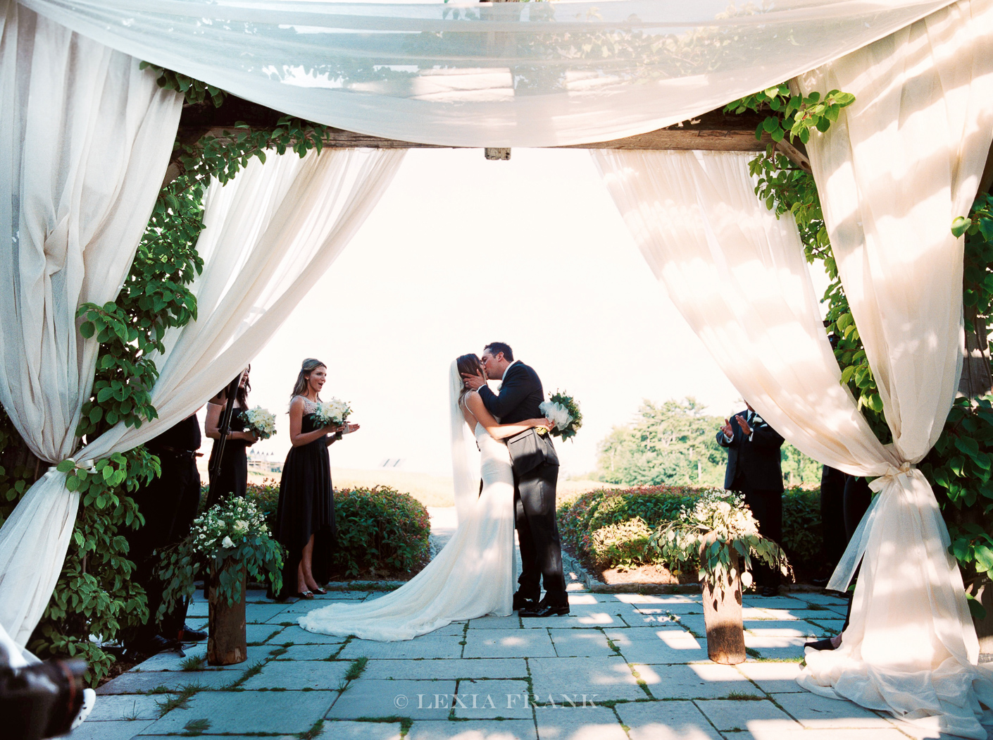 destination wedding photographer Lexia Frank- a portland oregon fine art film photographer- photographs this luxury wedding at whistling straits golf course wedding on film. 