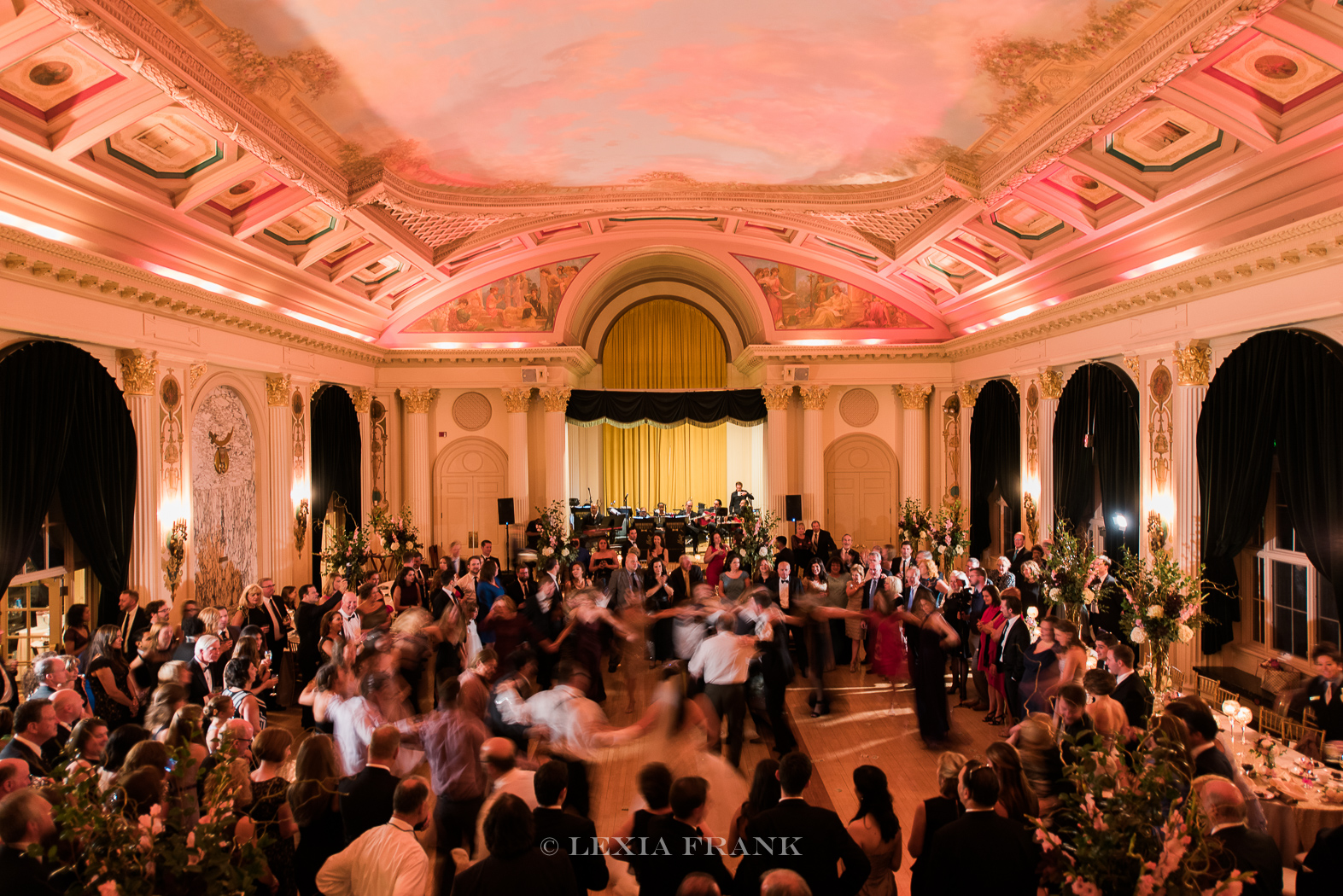 Destination wedding photographer Lexia Frank - a fine art film photographer in portland oregon- photographs luxury weddings on film. best of the best wedding reception photos, classic black and white reception photography