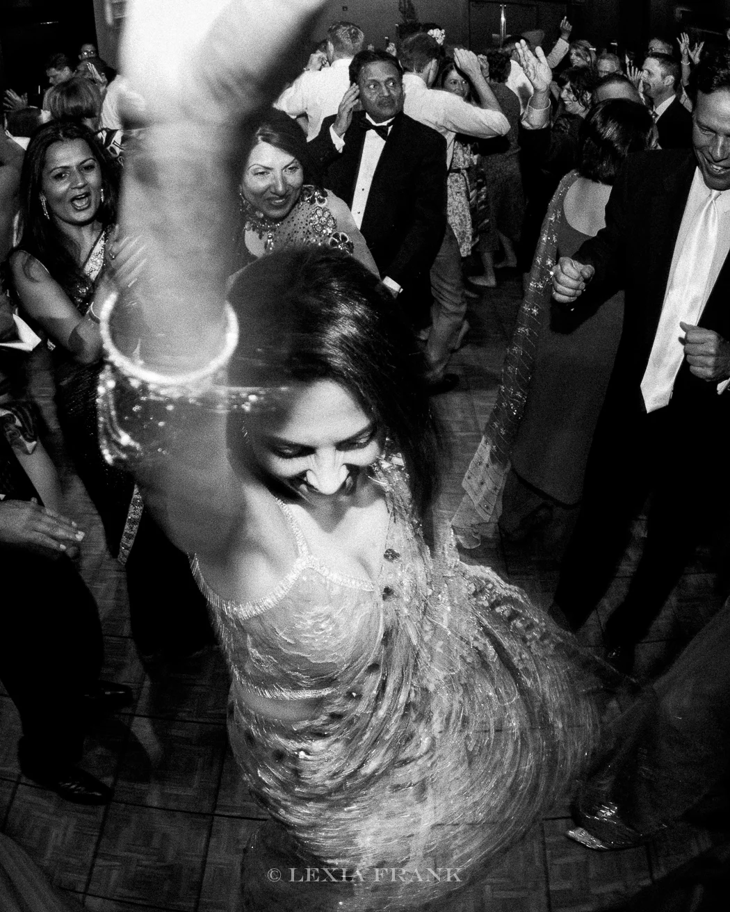 Destination wedding photographer Lexia Frank - a fine art film photographer in portland oregon- photographs luxury weddings on film. best of the best wedding reception photos, classic black and white reception photography