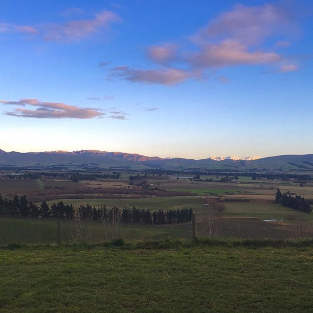 Sun rise over the Waipara Valley, Canterbury, NZ. Origins of some of the country&rsquo;s top Pinot and chard from wind-soaked, struggling vines. Accountants hate this place.