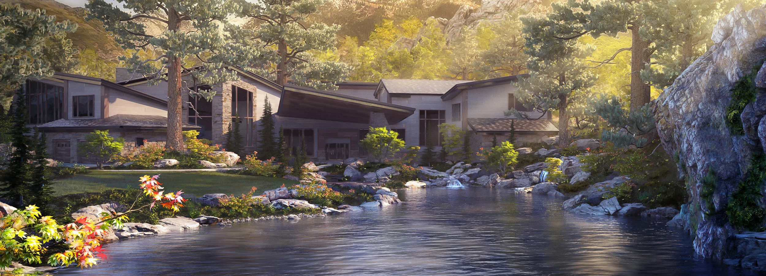 Mountain Home Landscape