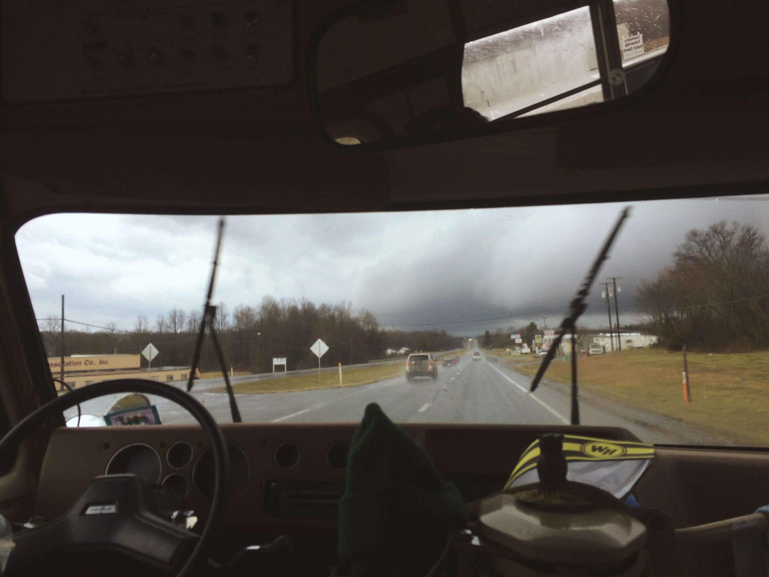 2.24.16 - Before the storm. - En route to Carrboro, North Carolina.