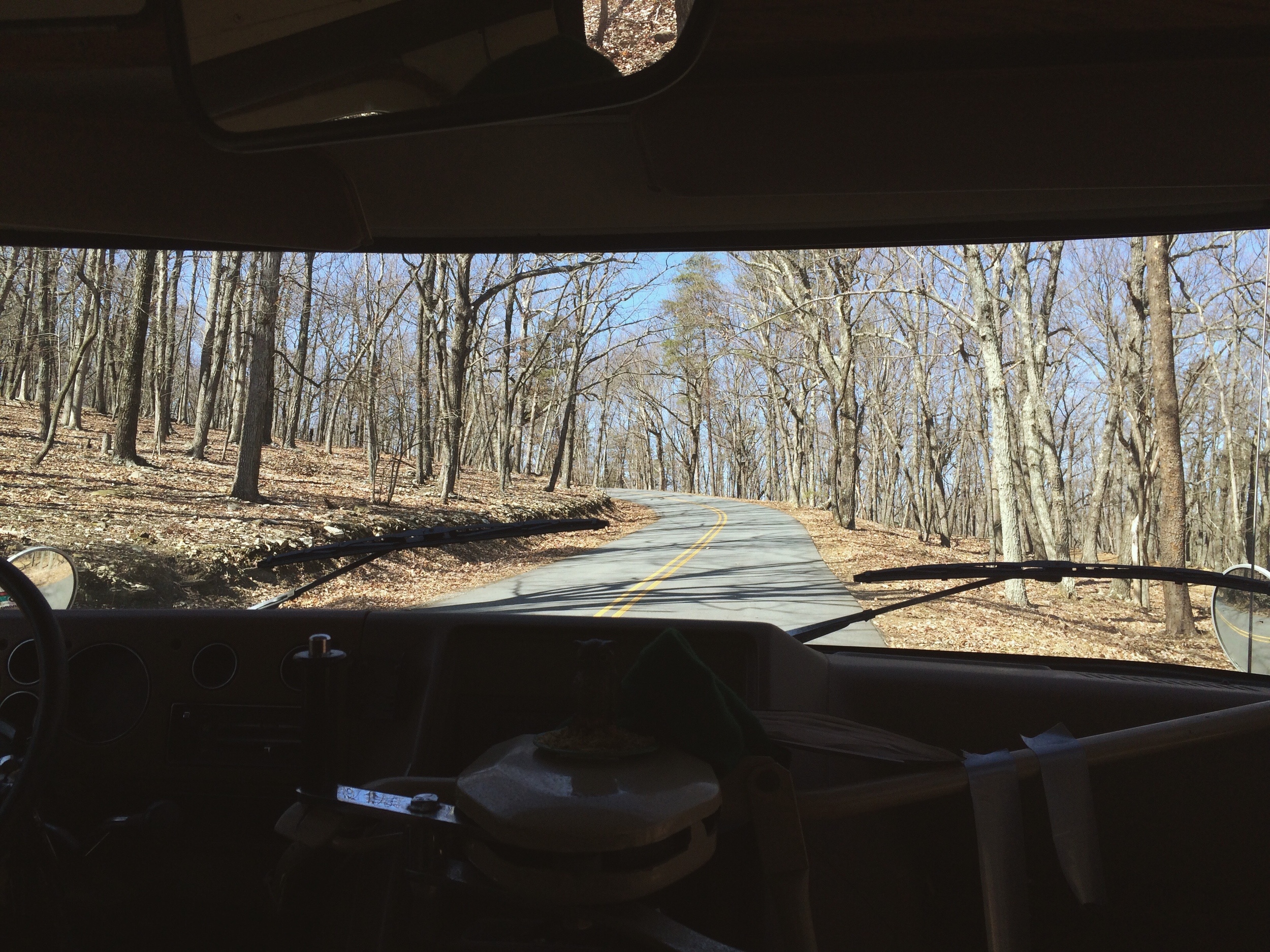 2.27.16 - Oh, there's a road. - Pilot Mountain, North Carolina