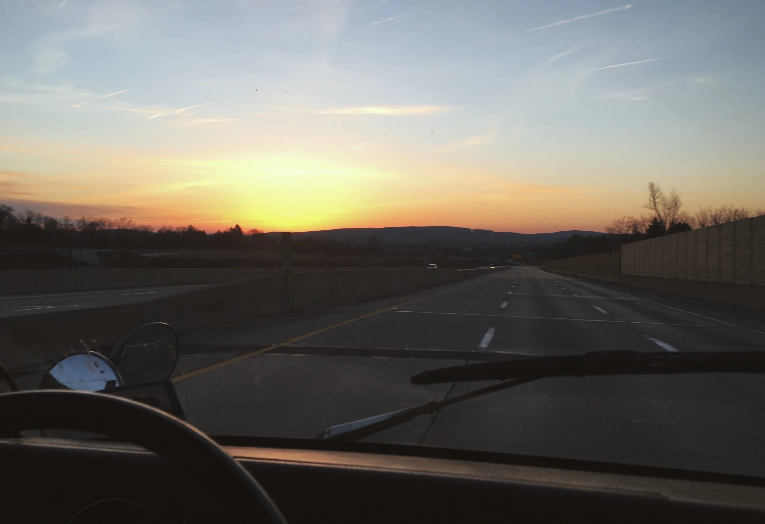 2.28.16 - The New Jersey sunrise, bright and early.