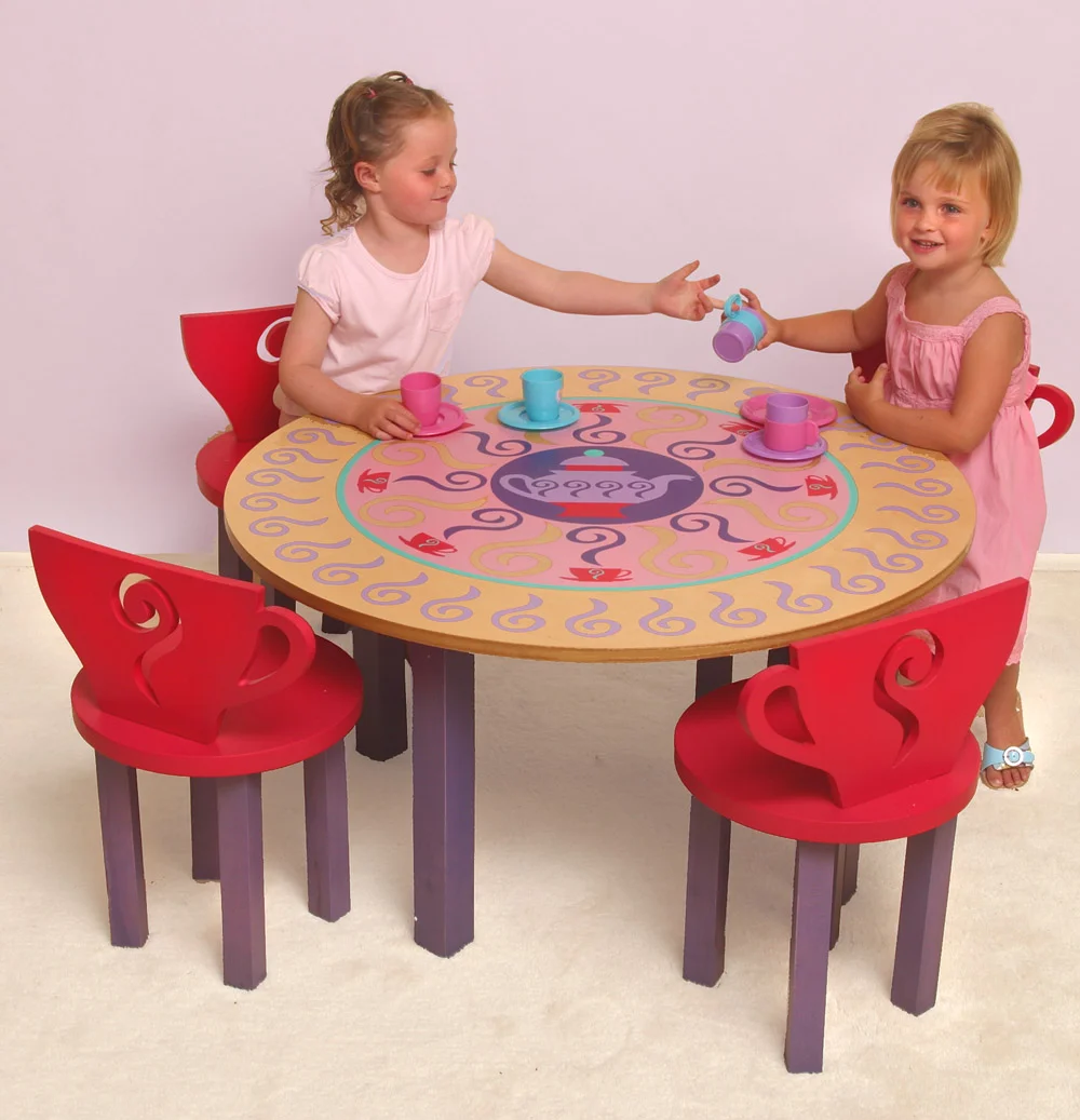Little Girl Tea Set Activity Table