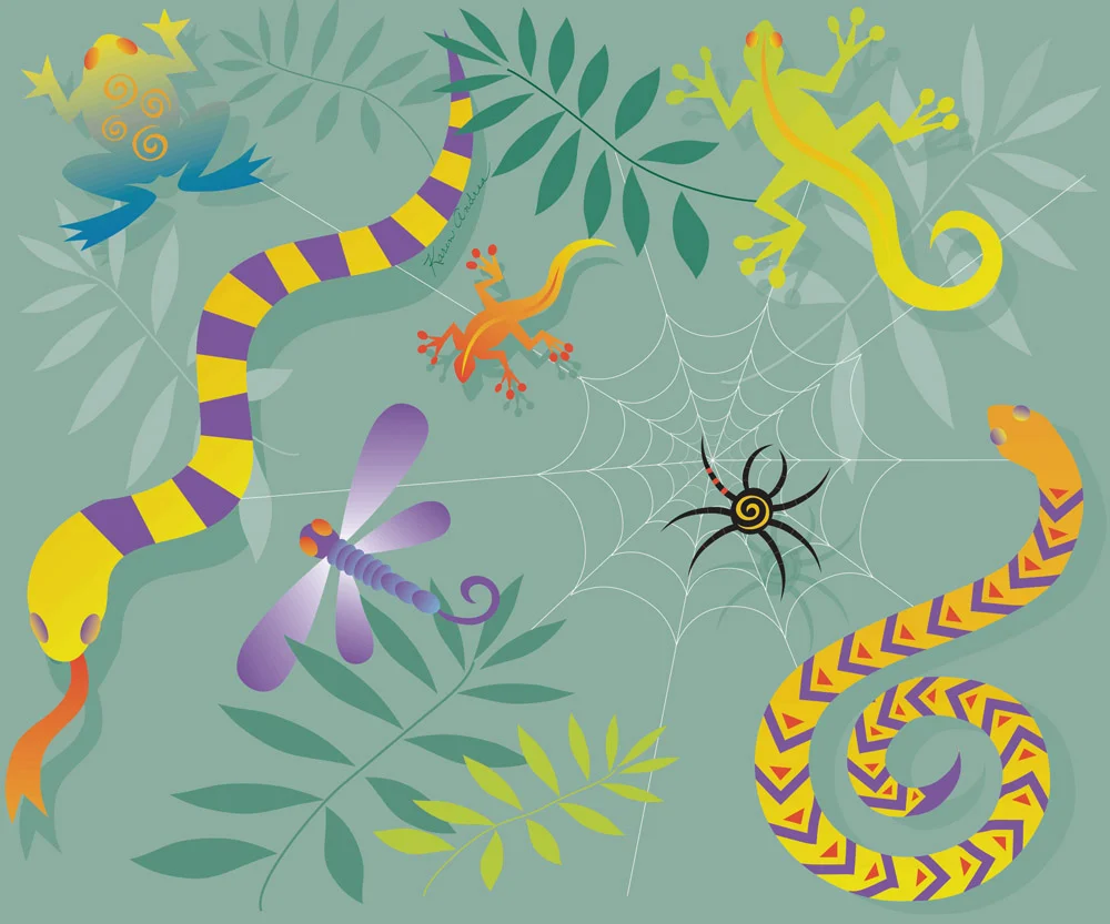 Little Lizard Fabric